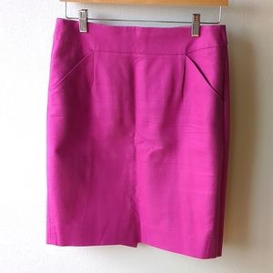 J Crew Fuchsia Pencil Skirt